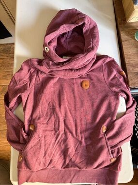 Wanakome Salmon Asymmetrical hoodie